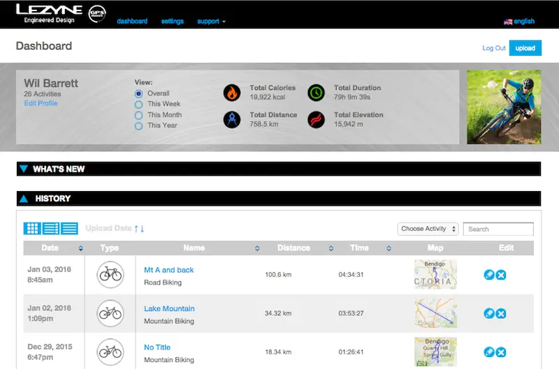 lezyne gps cycling computer