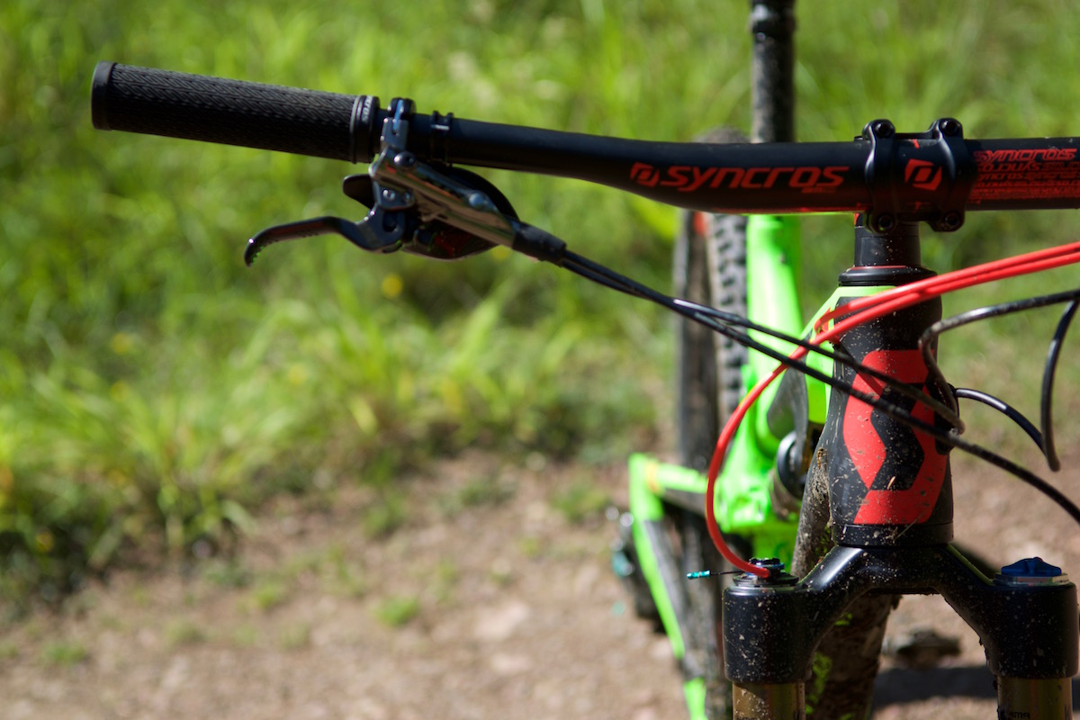 scott genius lt enduro 27.5 carbon fox kashima fluoro green barney grouptest issue magazine 107