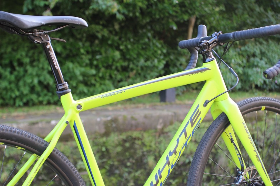 whyte gisburn cyclocross bike adventure sram force 1x11 hydraulic disc brake thru axle tubeless wtb dropper post 37c