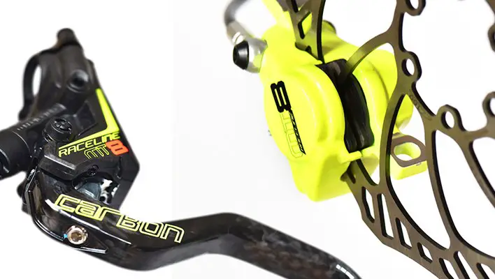 magura disc brakes yellow fluoro limited edition carbon rotor