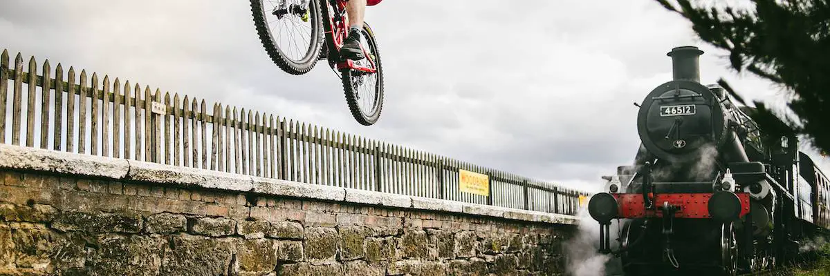 danny macaskill red bull train steam trails santa cruz gopro