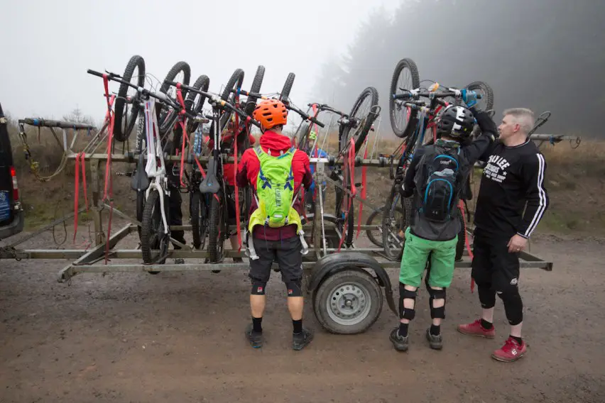 bpw bikepark wales fork test trailer shuttle wil