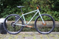 brother cycles big bro off road bikepacking touring hope brake crank pedal cassette orange bling shiny steel brooks