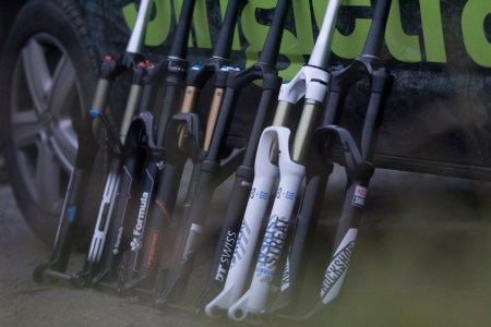 fork test group x-fusion dt swiss fox float rockshox pike bos deville formula bikepark wales bpw rob wil david hayward