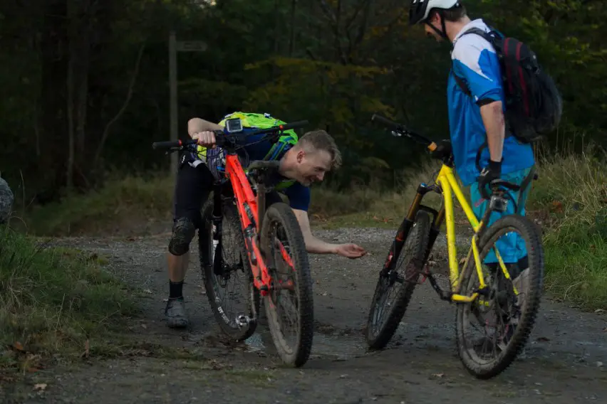 fork test group x-fusion dt swiss fox float rockshox pike bos deville formula bikepark wales bpw rob wil david hayward