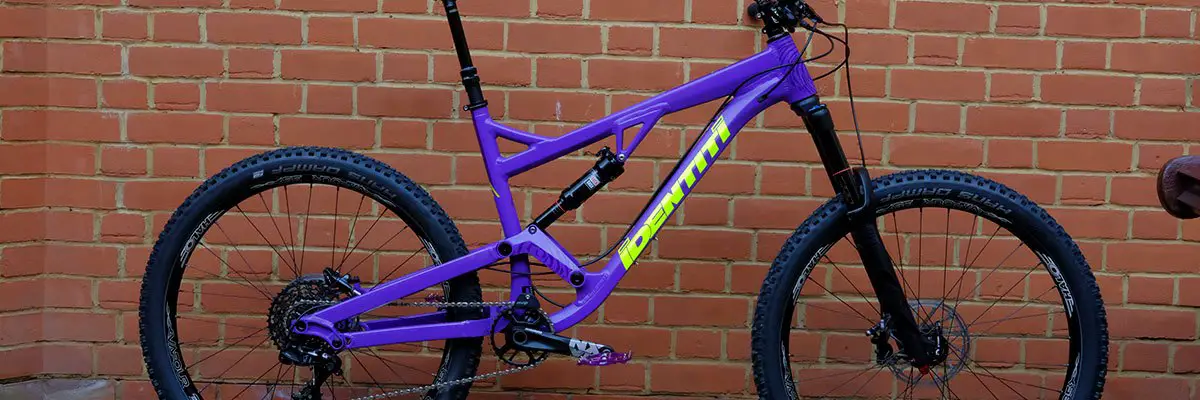 identiti mettle full suspension alloy corebike purple