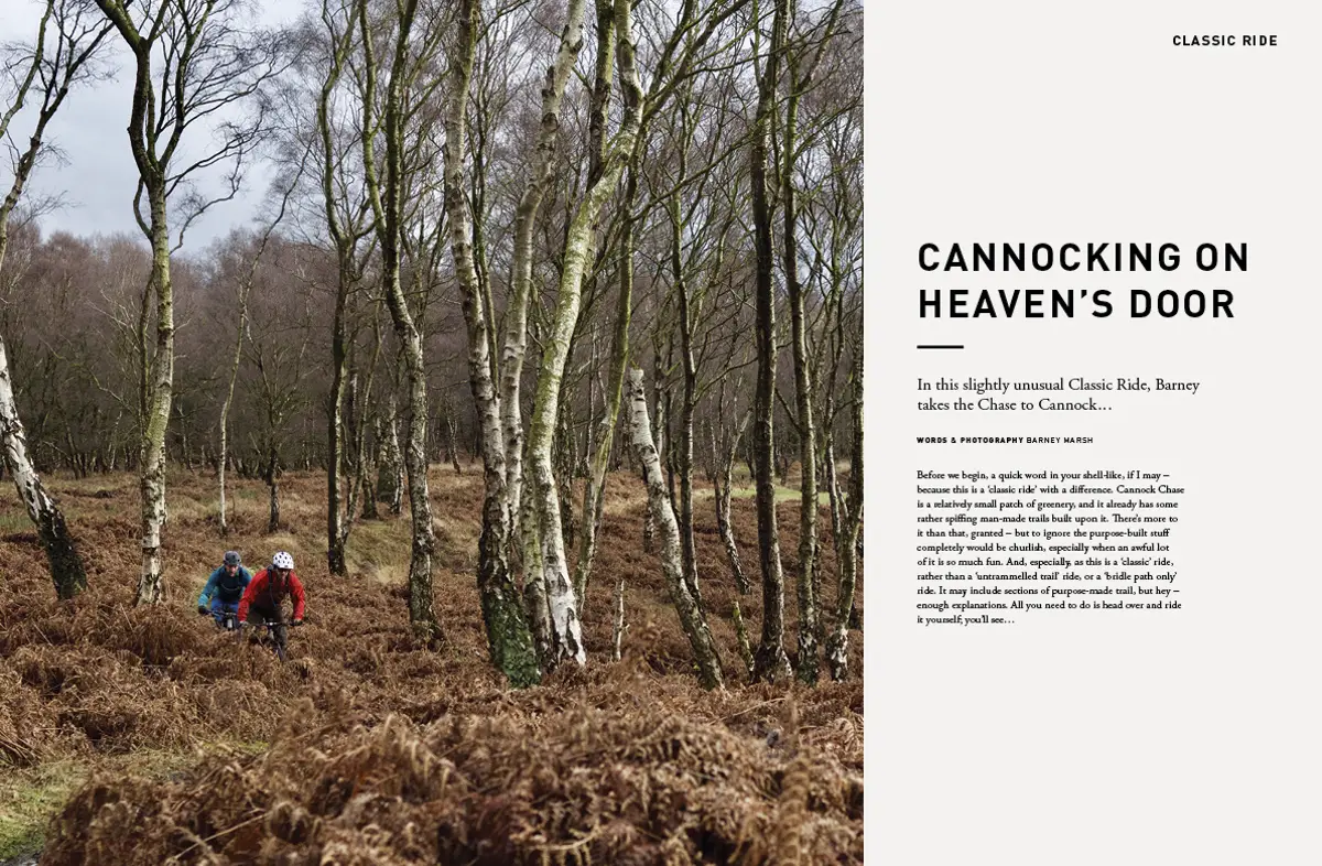 issue 112, opener, Cannocking on heaven's door, cannock chase