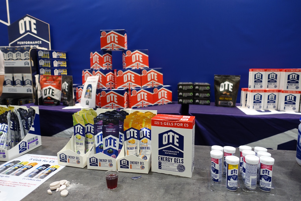 ote nutrition london bike show food drink hydration bar gel isotonic