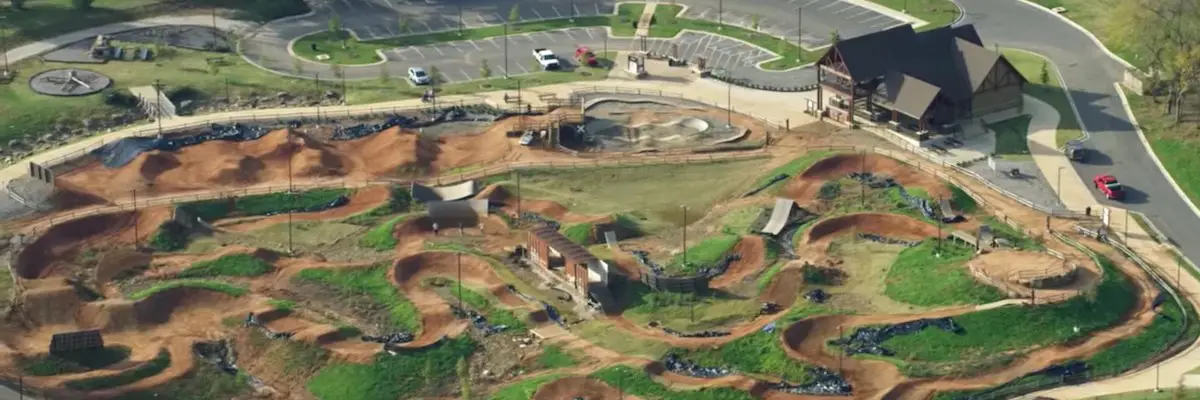 hans rey danny macaskill bridge pumptrack northwest arkansas