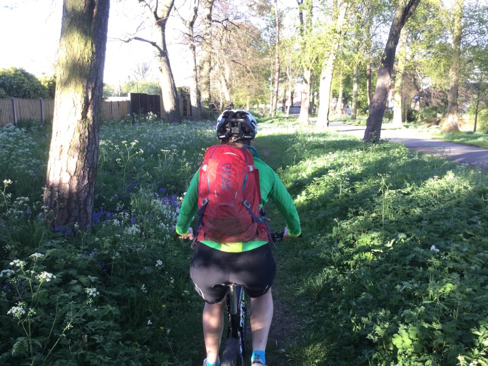 The large profile hip belt offers good load stabilisation.