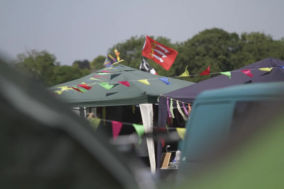 The camping field felt like a proper festival.