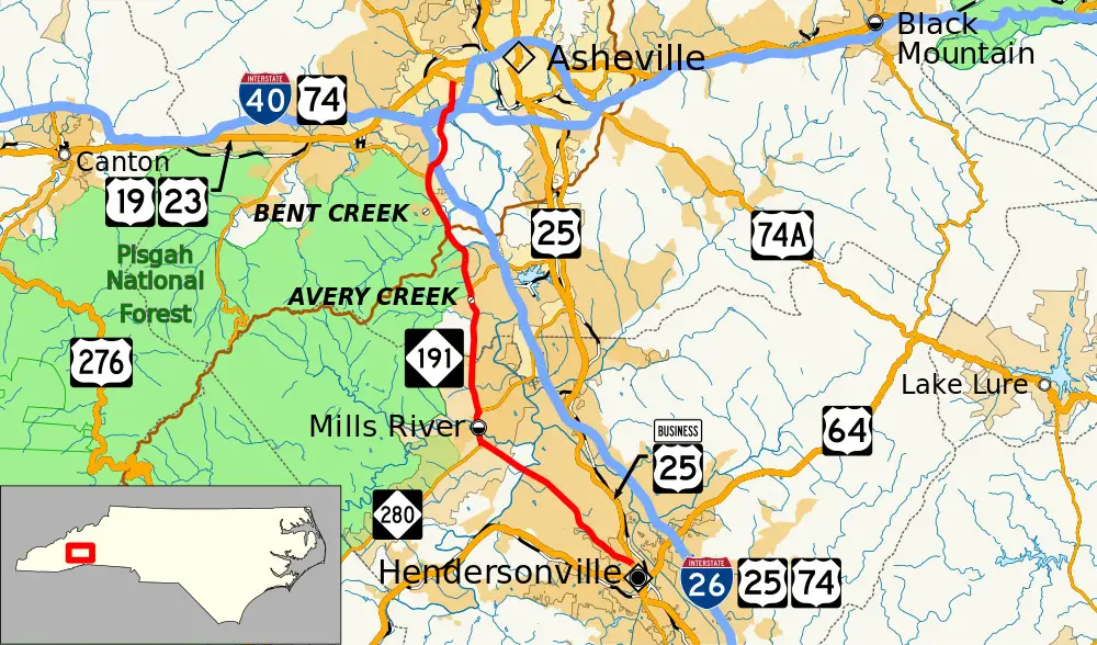 Pisgah map