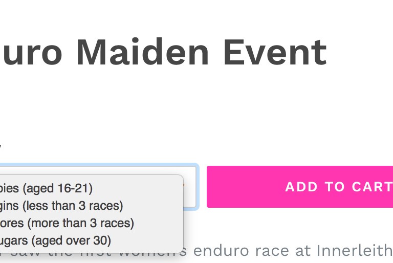 Enduro whore, cougar, baby or virgin. Which one are you?