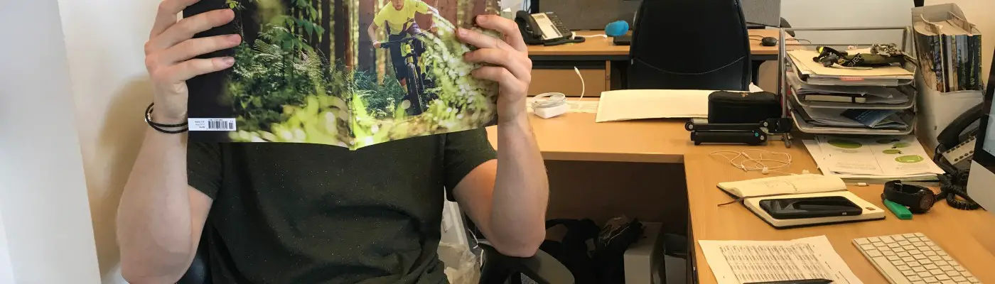 Rob reading issue 114 magazine