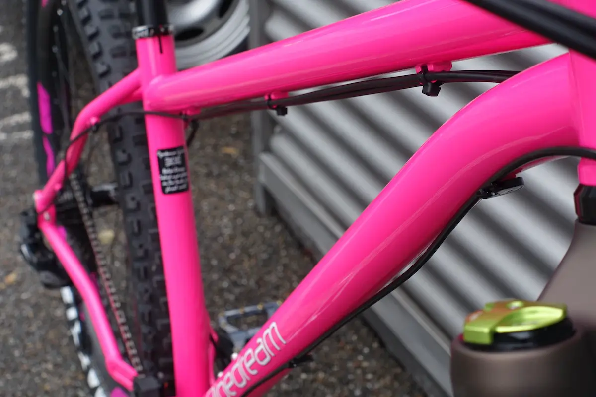 pipedream hardtail steel 27.5 plus 29 pink dvo zelvy