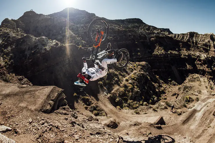 Brett Rheeder on a bike ride.