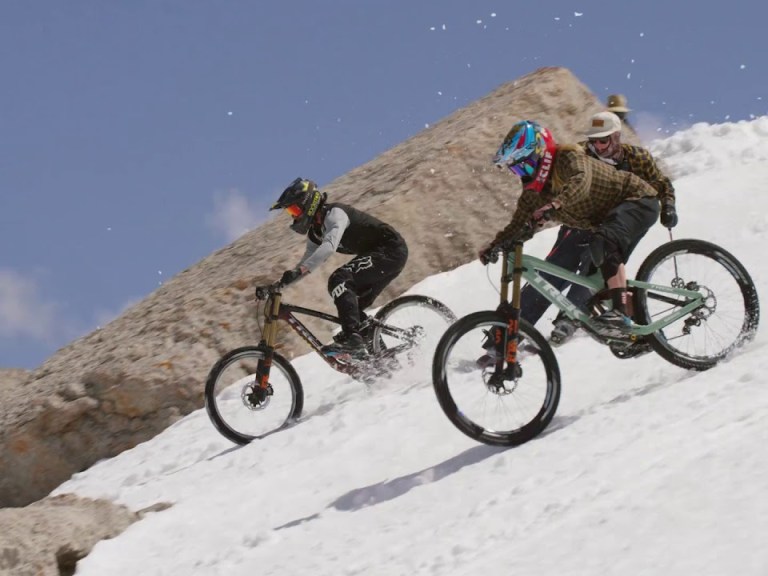 Video: Mountain Biking Down Corbet’s Couloir
