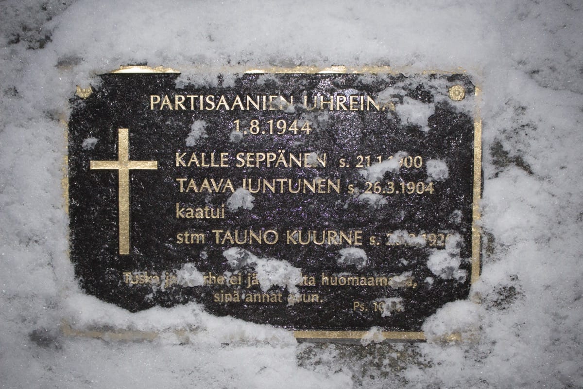 Hannah Finland Ice Snow War Memorial