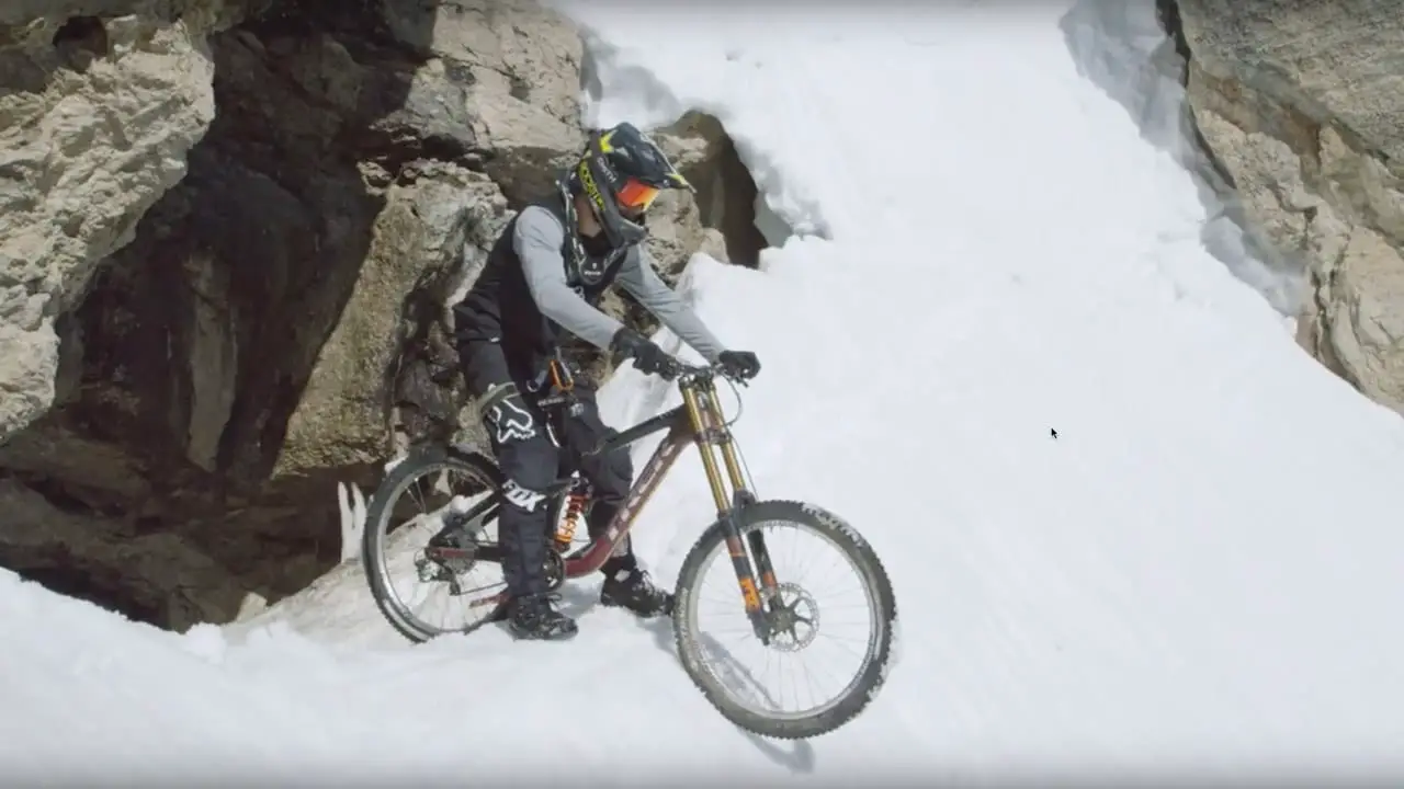 Casey Brown and Cam McCaul crash on Corbet's Couloir.