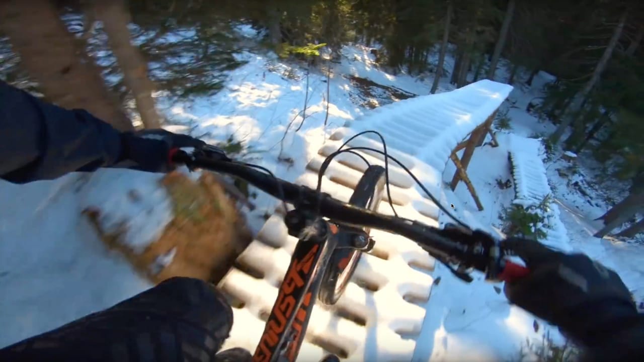 Video: Vincent Tupin In The Snow at Chatel Bikepark