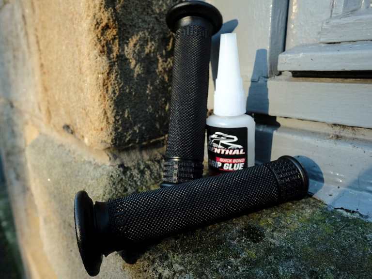 What’s Brown & Sticky? A Stick. What’s Black & Sticky? Renthal’s New Push-On Ultra Tacky™ Grip