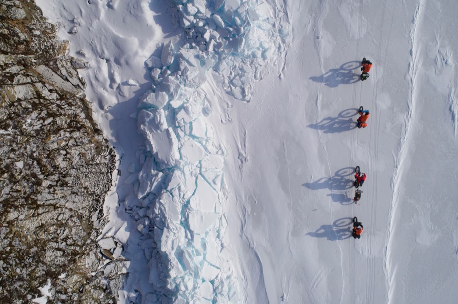Crossing The Deepest Lake In The World, By Fat Bike, In Midwinter