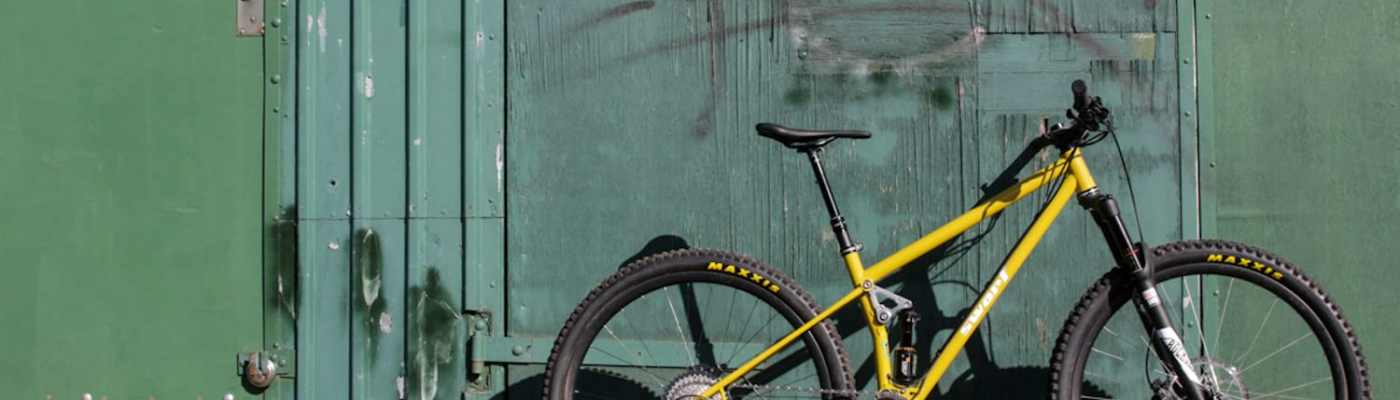 swarf cycles contour steel full suspension uk made mustard