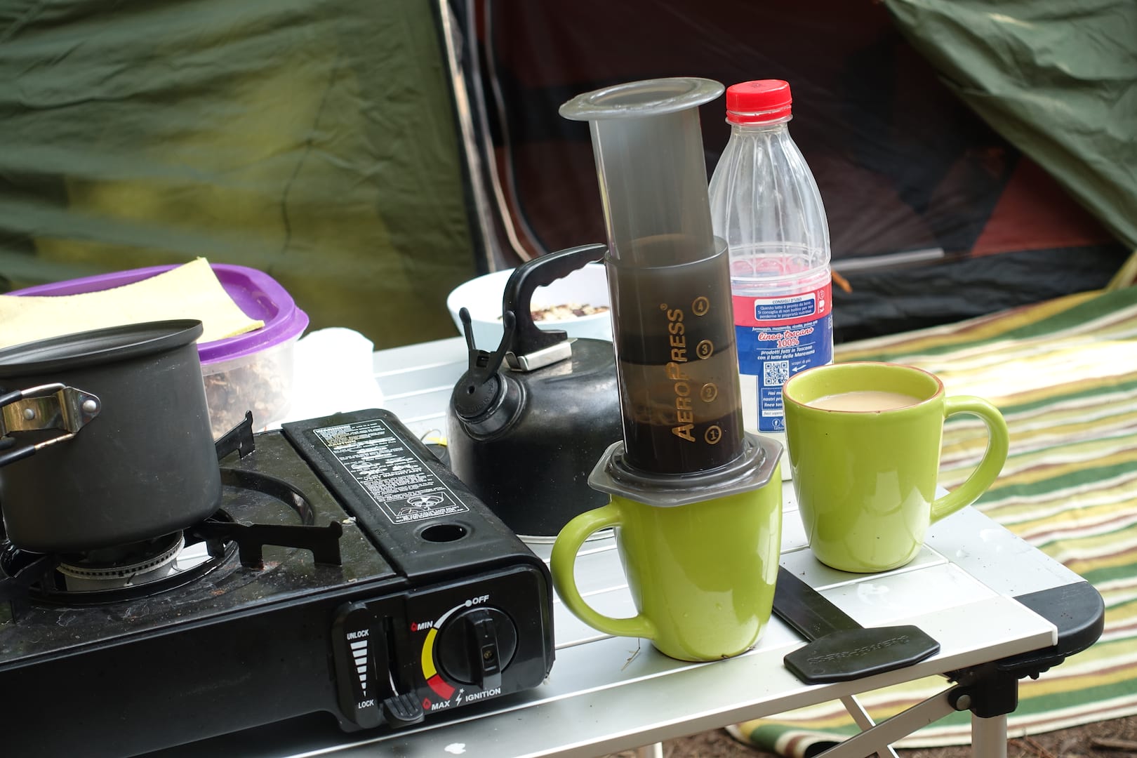 aeropress coffee camping
