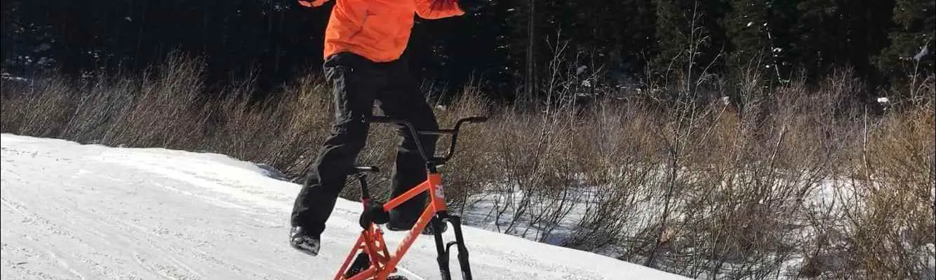 singletrack snow magazine ski bike