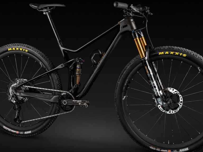 Merida Factory Team racing modified One-Twenty trail bike at Absa Cape Epic