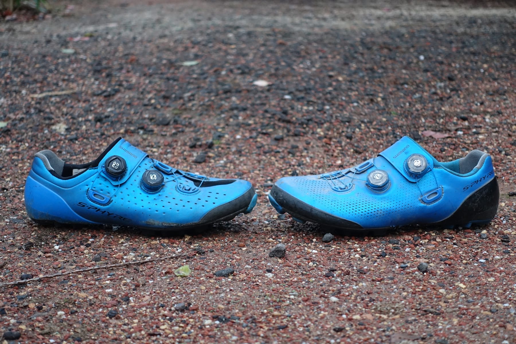 shimano xc9 xc901 spd shoes carbon blue