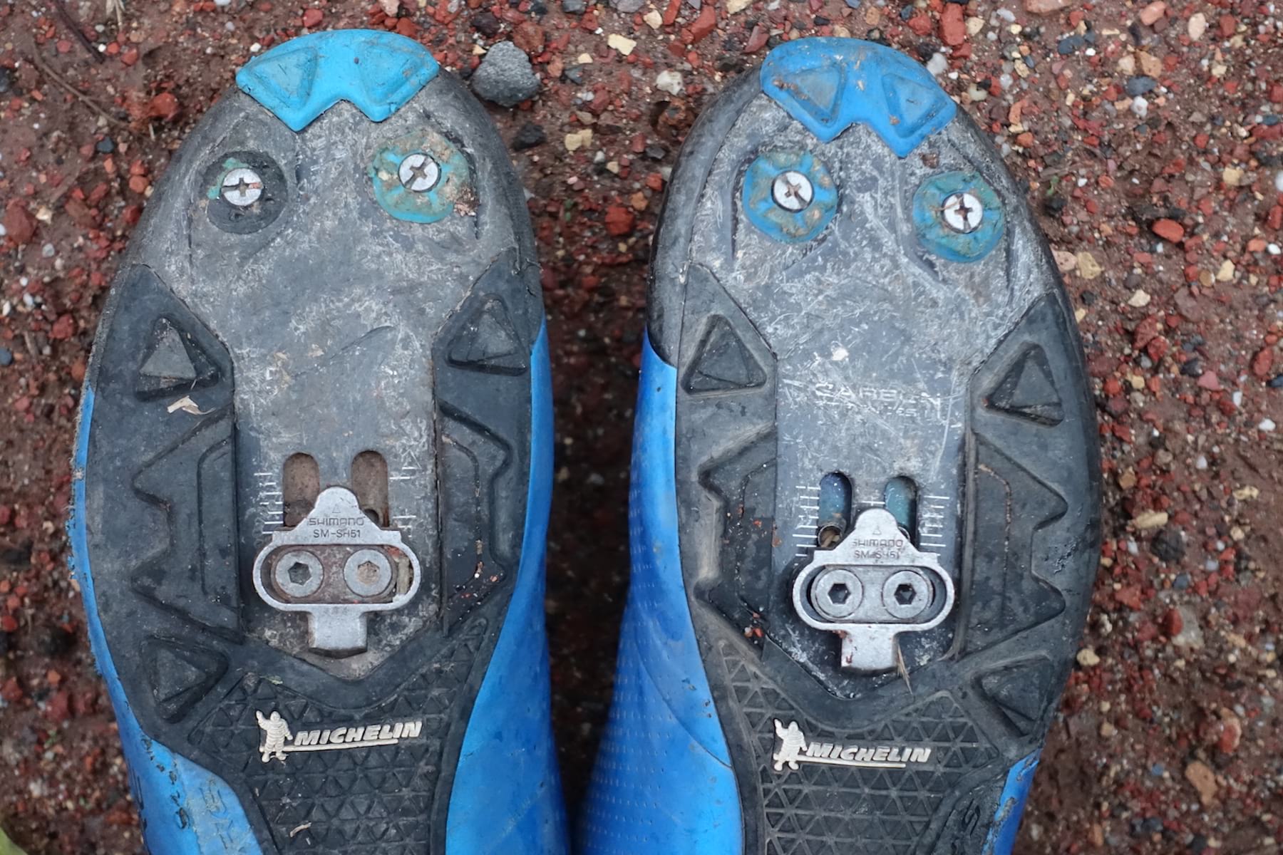 shimano xc9 xc901 spd shoes carbon blue cleat