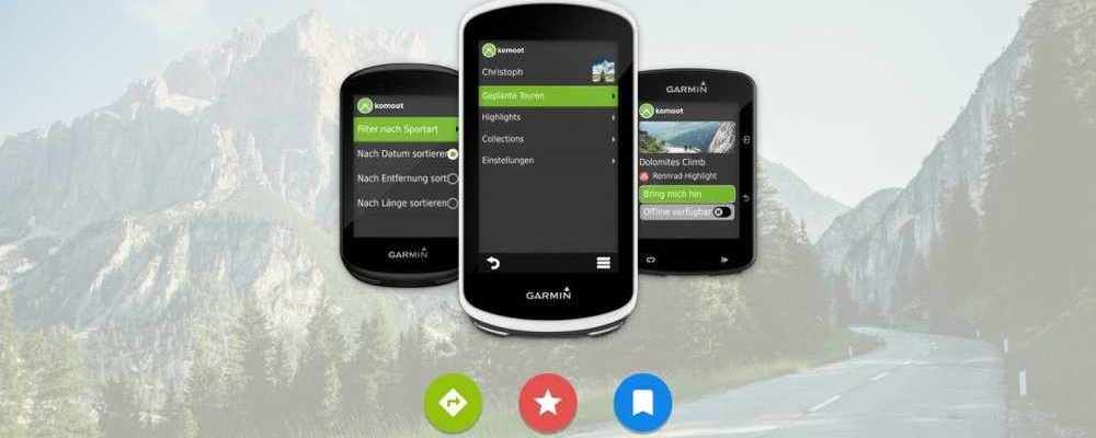 komoot garmin app update