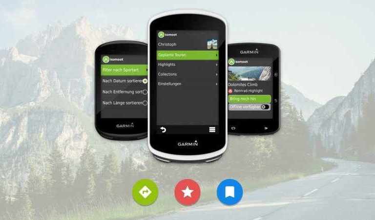 Komoot updates its Garmin app with new and improved features