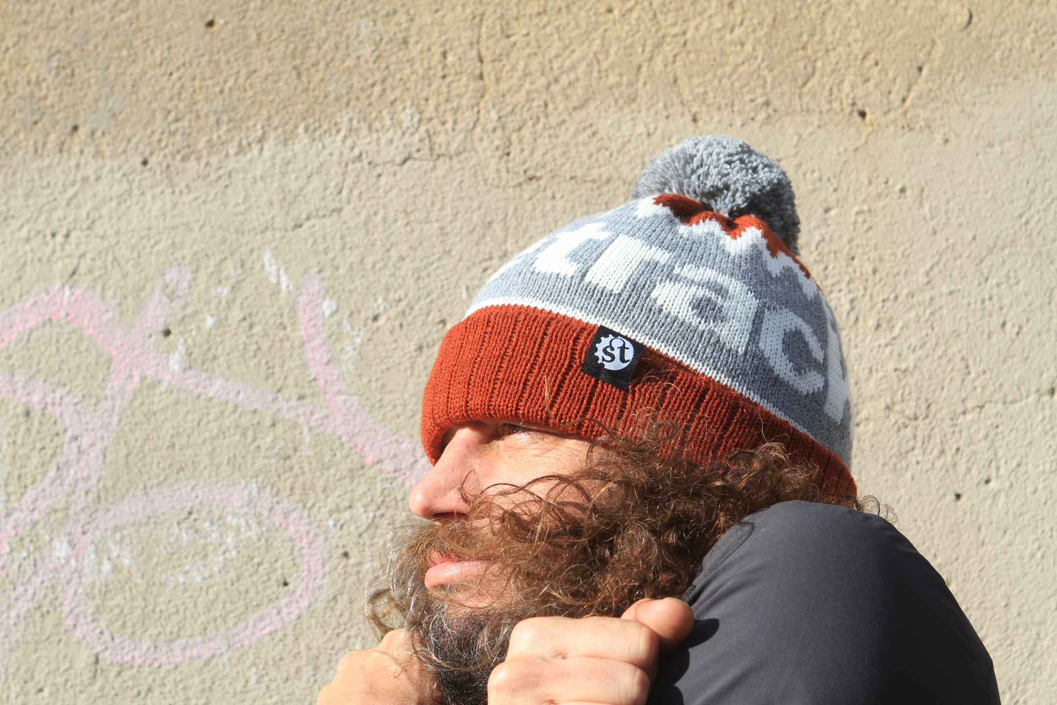 singletrack wooly bobble hat gift for mountain bikers what to get a cyclist for Xmas