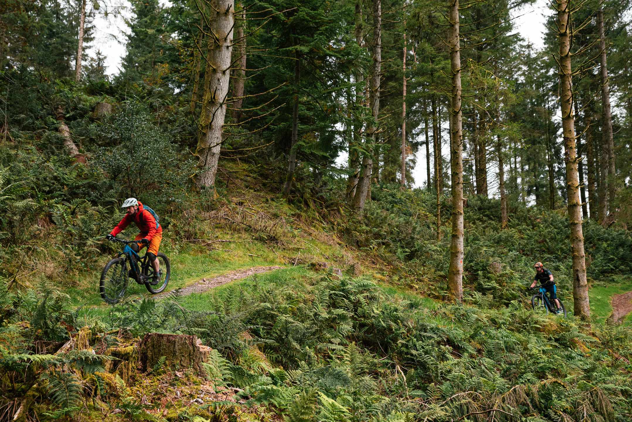 e-MTB at a trail centre Canyon Neuron:ON