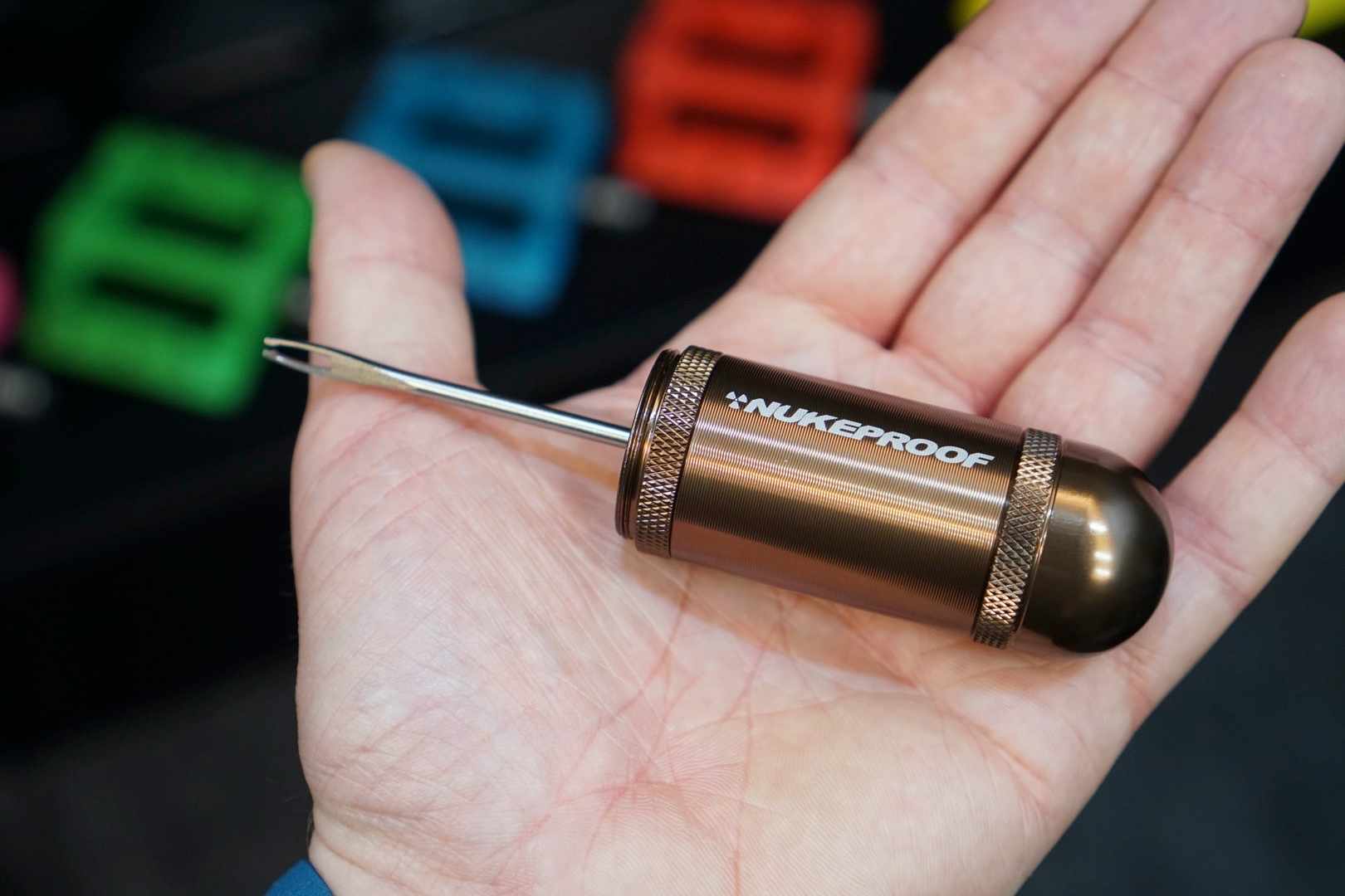 Nukeproof tubeless tyre repair tool.