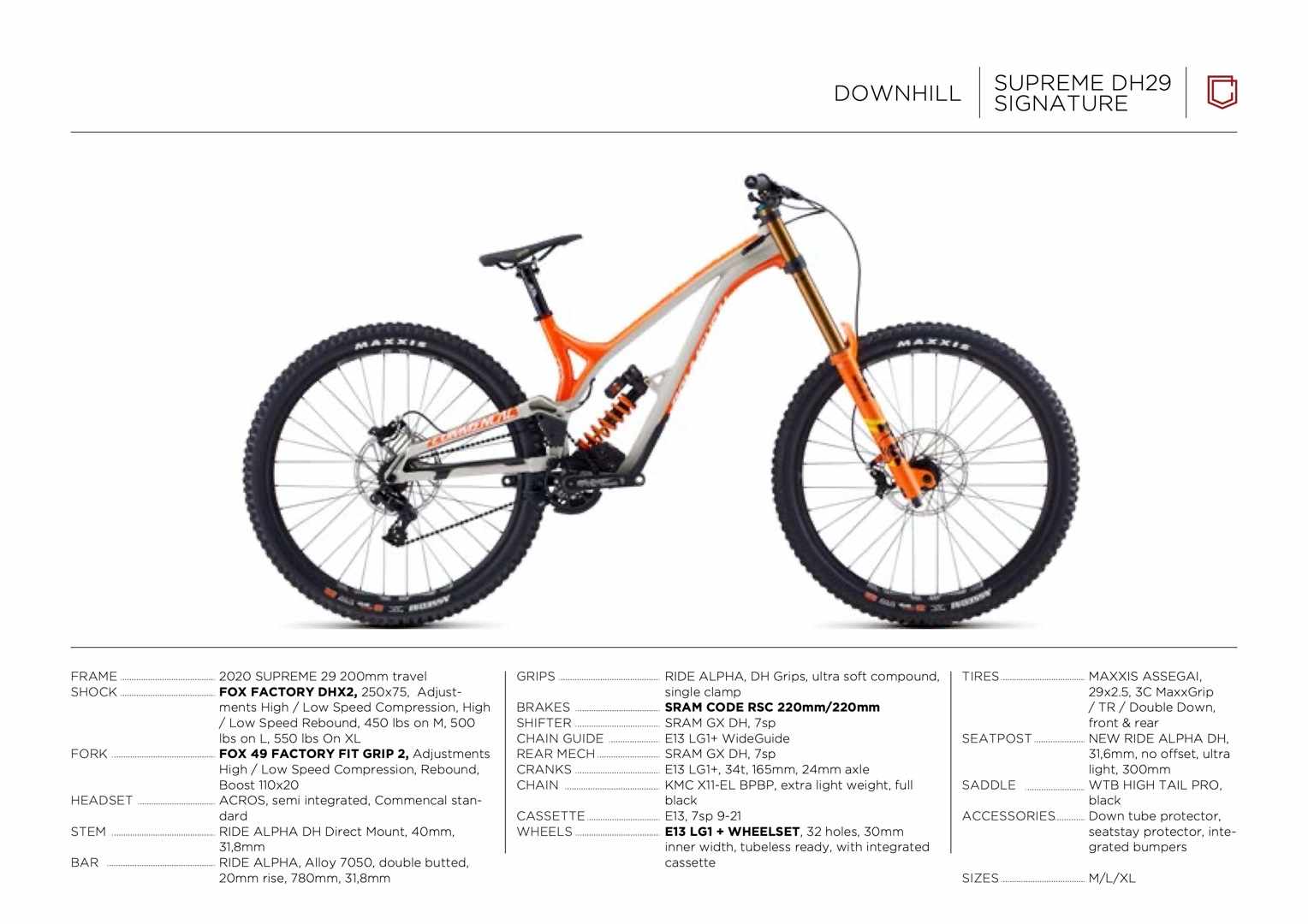 Commencal Supreme Signature 29