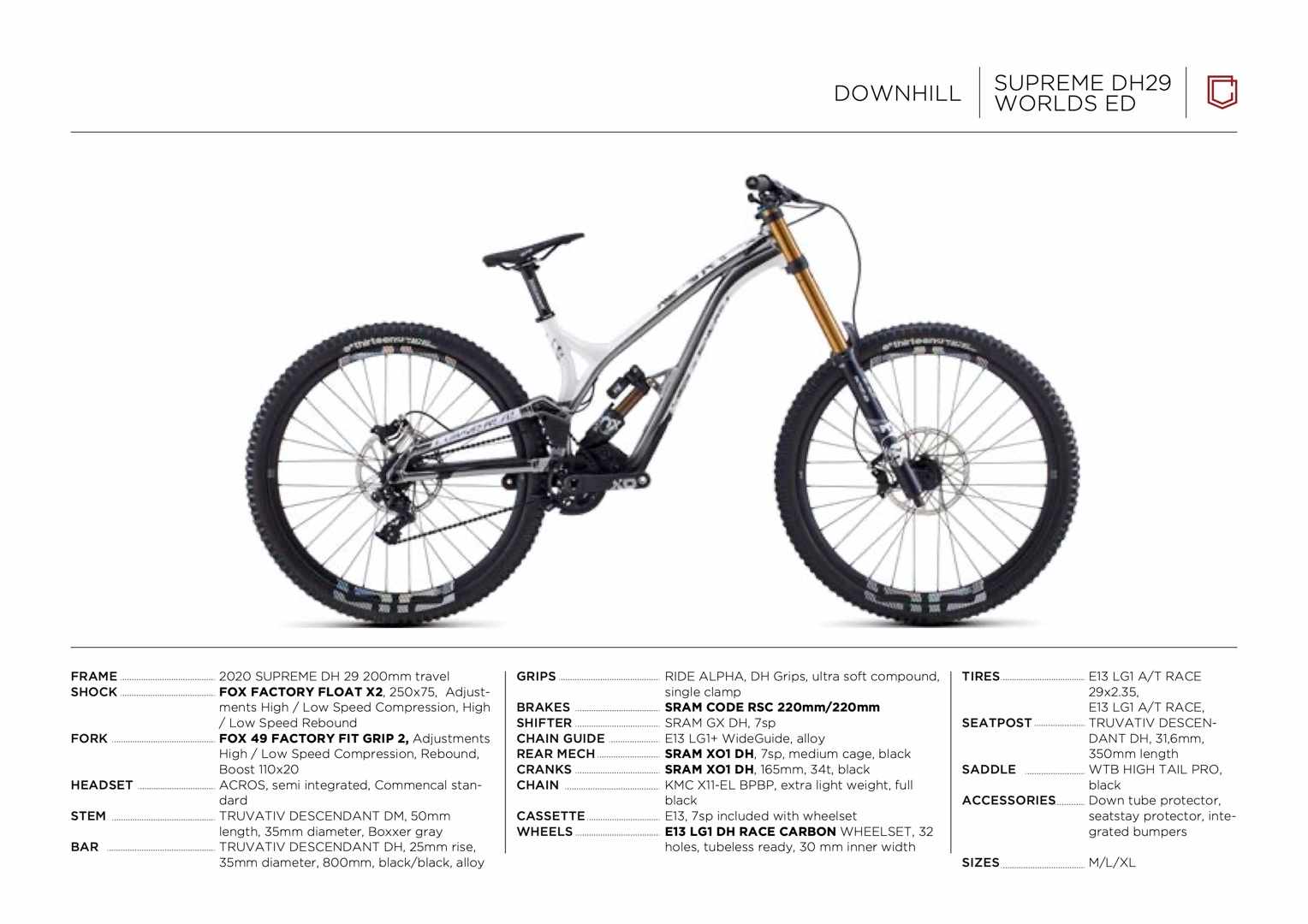 Commencal Supreme World's Edition 29