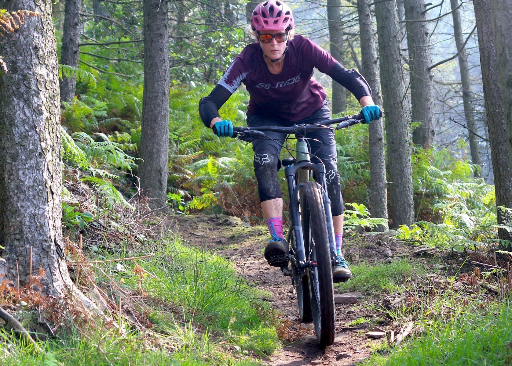 Hannah rides afan bike park