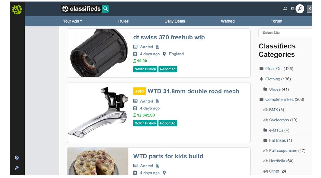 classified wanted bike parts