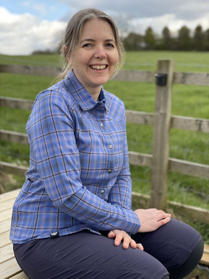 club ride ladies blue shirt