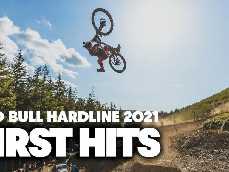 Red Bull Hardline First Hits on Practise Day