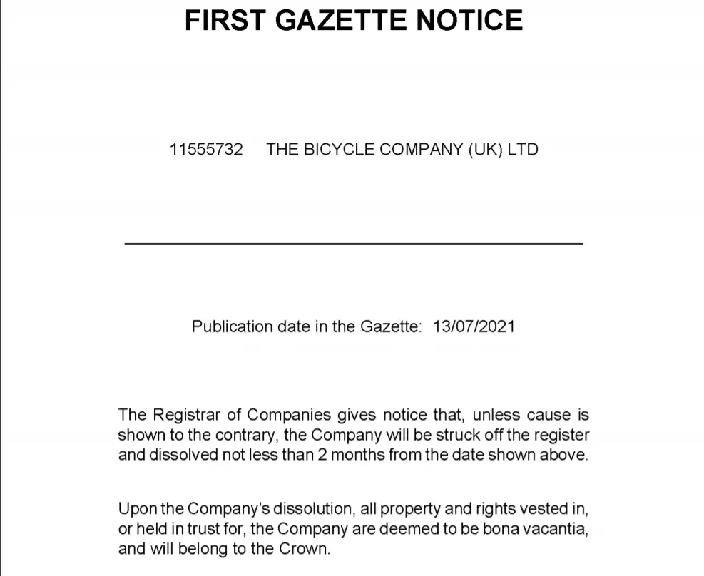 Bicycle company UK