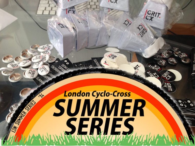 Stickers’n’stuff at London Summer Series CX training