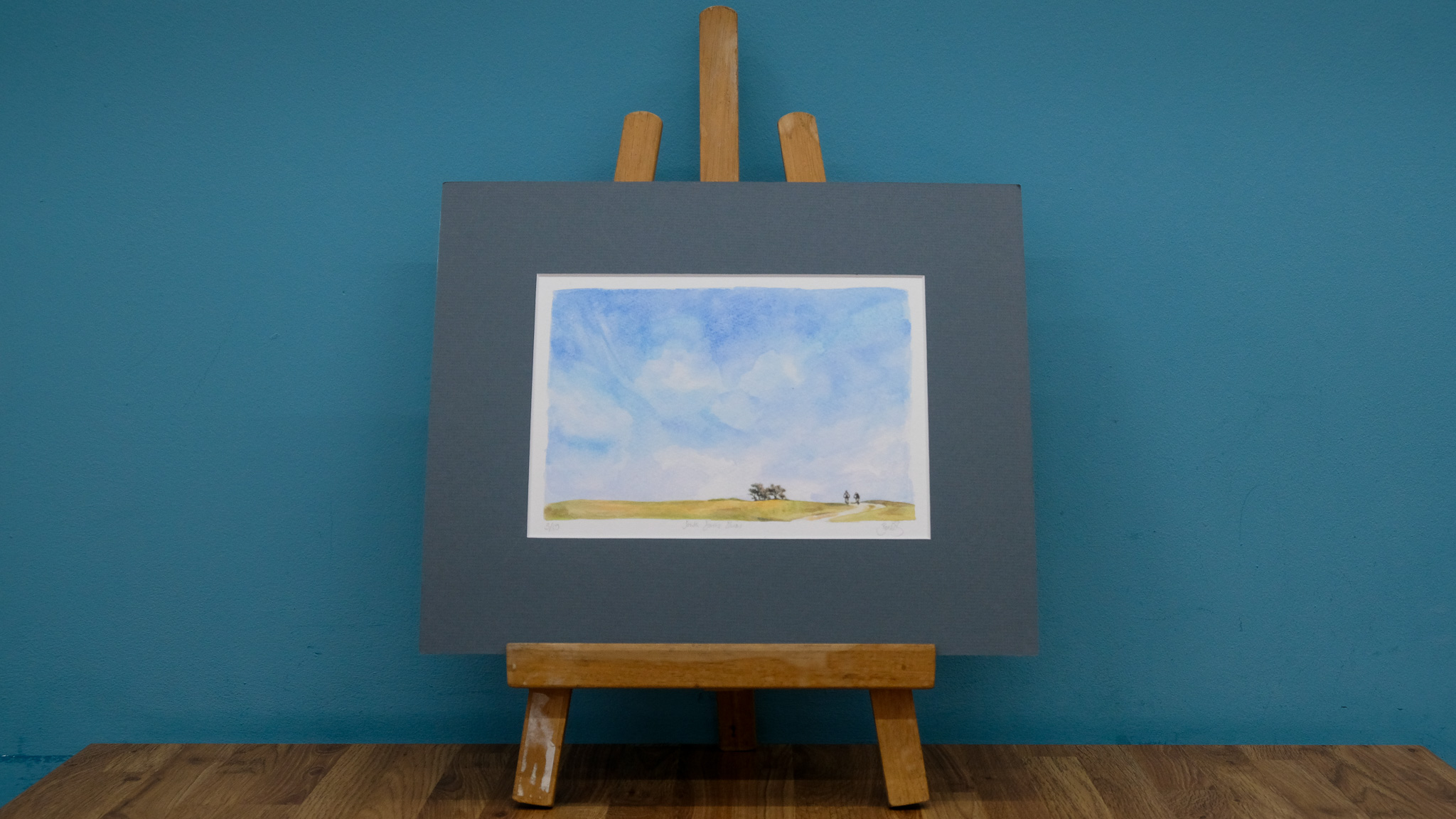 Beate Kubitz Classic Ride Print #90 South Downs Skies