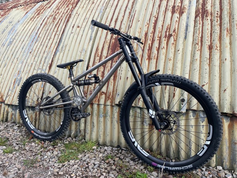Bike Check: Ted James’ Ti Bride Custom DH Bike