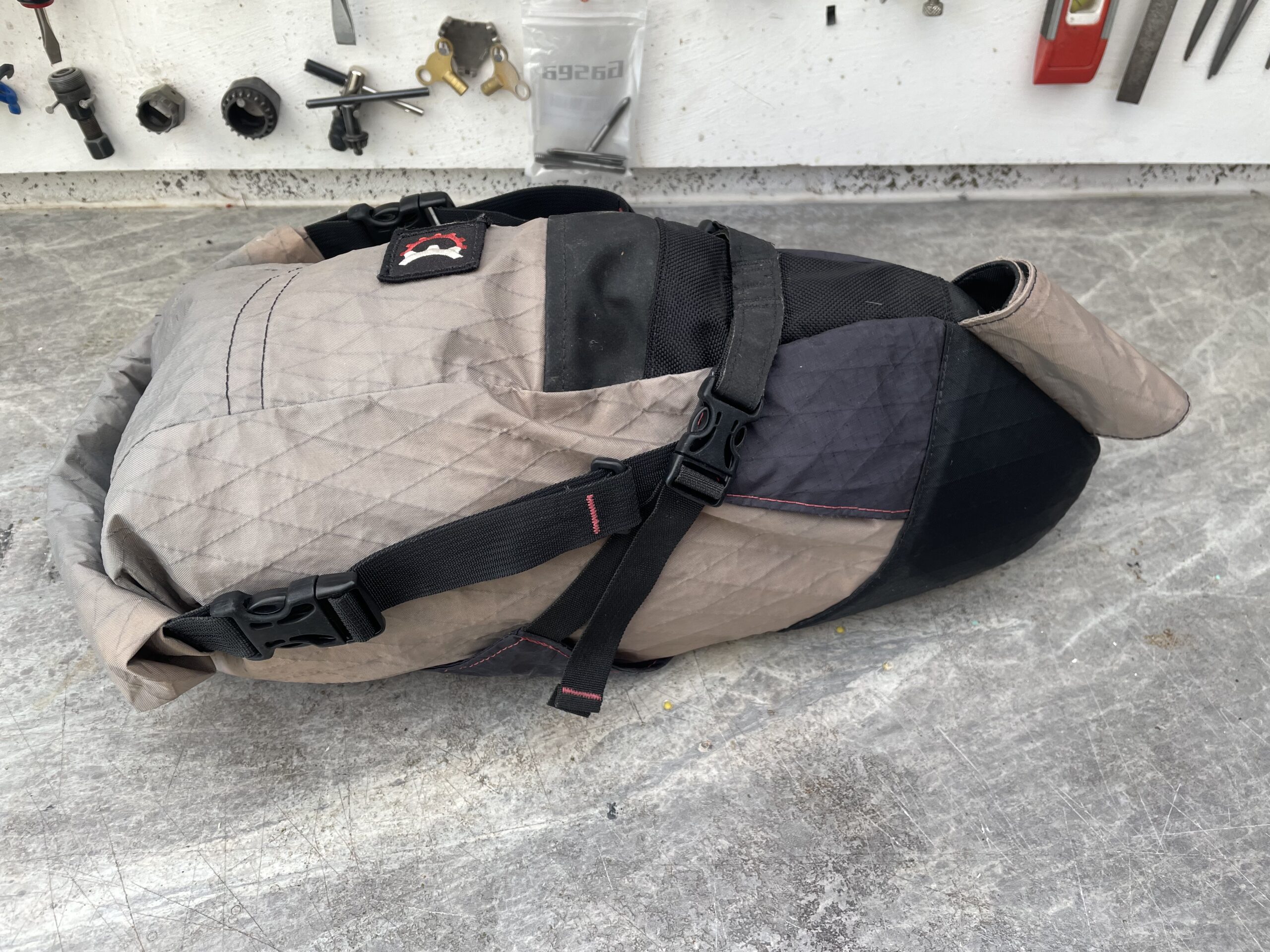 Revelate seatbag, harness and dry bag