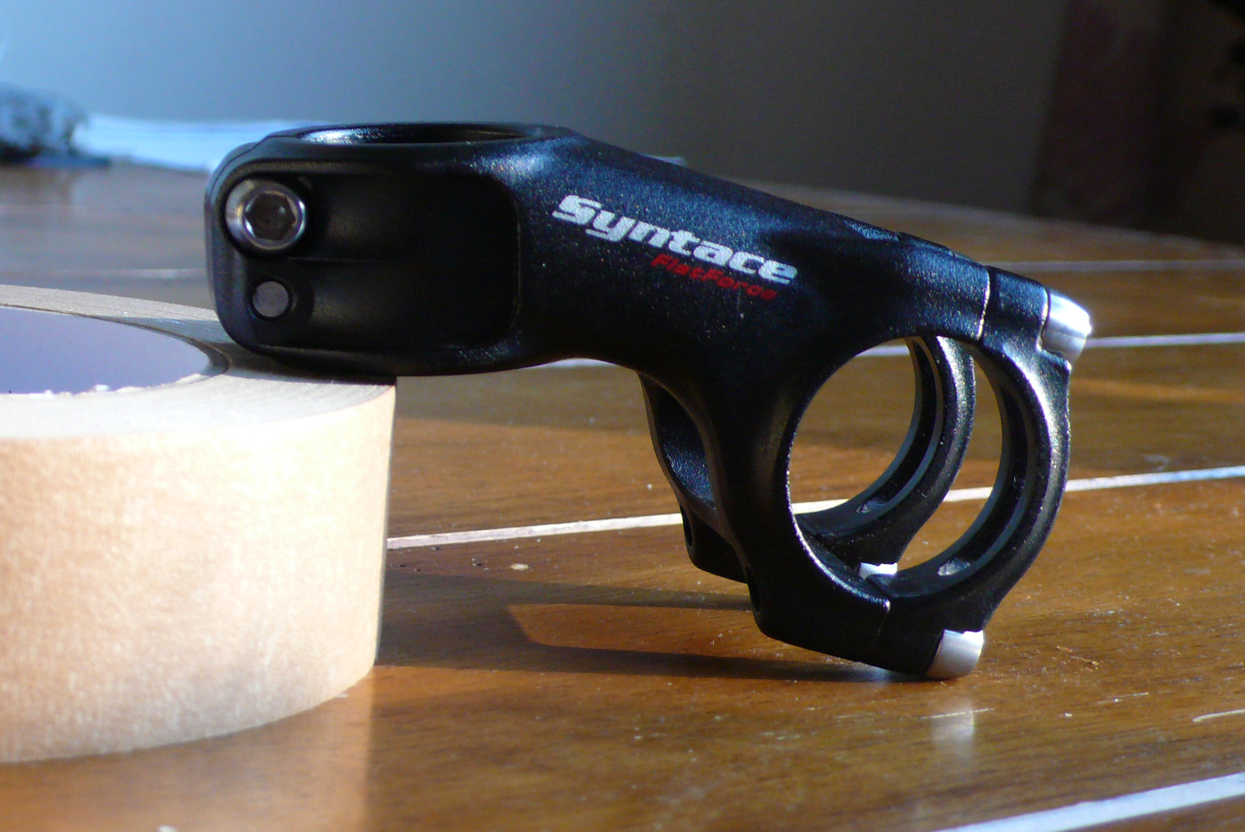 Syntace Flatforce stem, 55mm, 31.8mm, titanium bolts