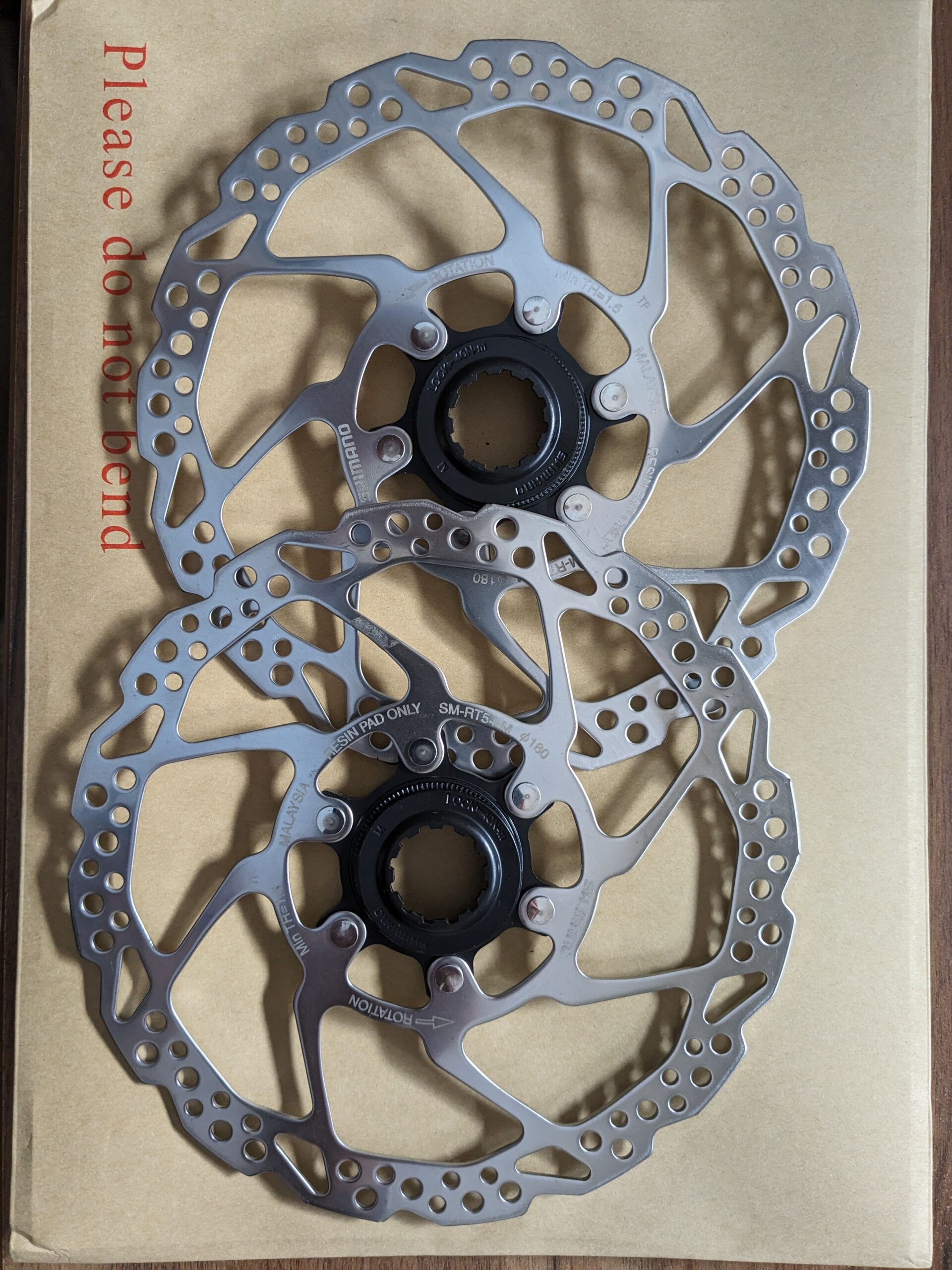 Pair of SM-RT54-M 180mm Rotors